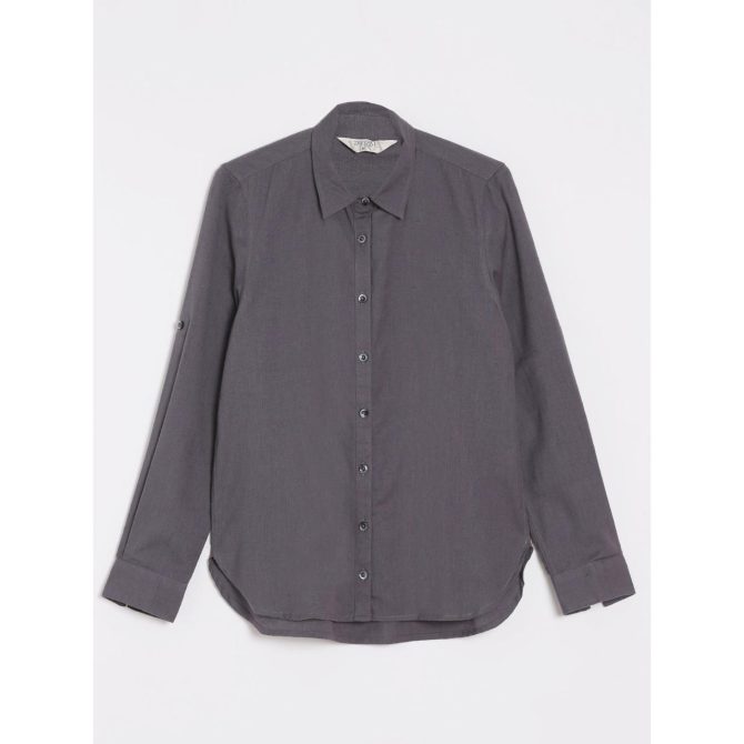 Charcoal Grey Oversized-Fit Shirts - Image 2