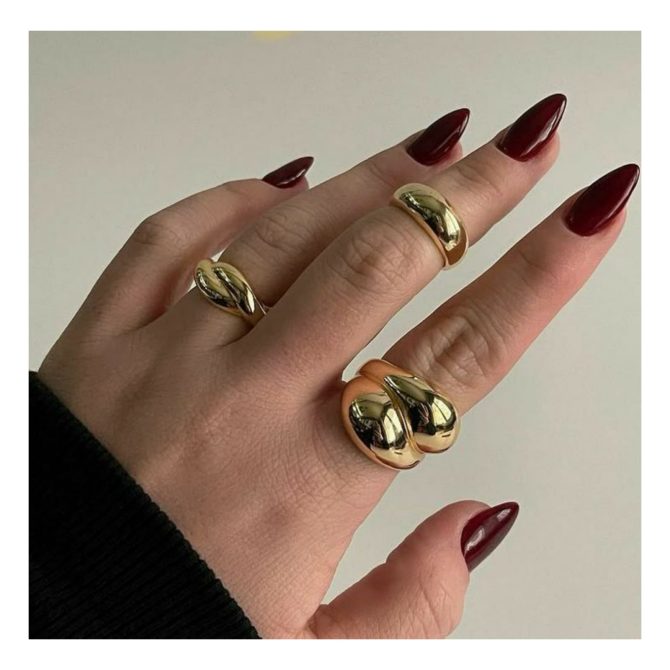 Golden Gossip Rings - Image 3