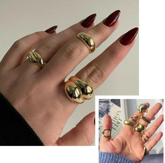 Golden Gossip Rings