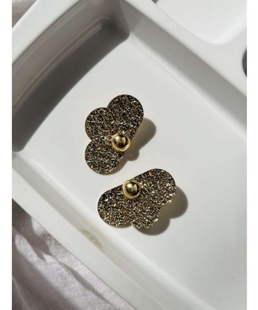 Textured Floral Earrings