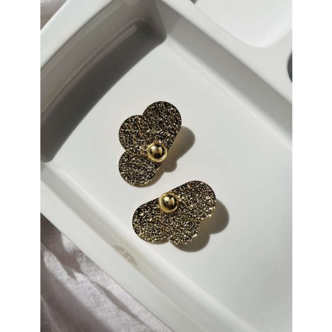 Textured Floral Earrings