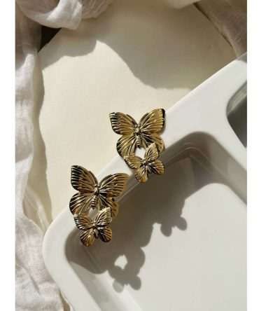 Dual Butterfly Earrings