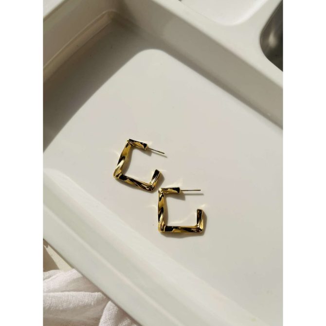 Sleek Square Earrings