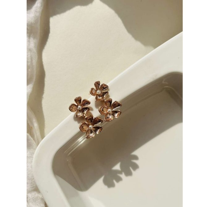 Dual Floral Earrings