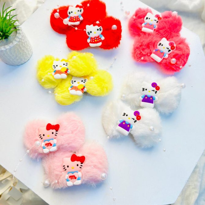 Kitty Fur Clips~ Pair