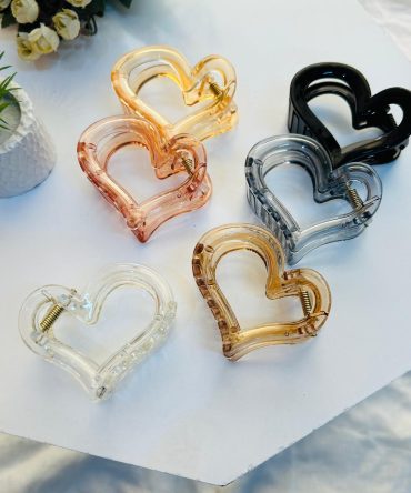 Heart Acrylic Transparent Claws~ Medium