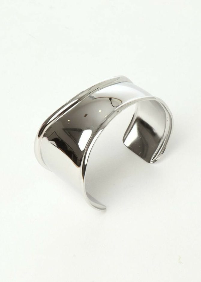 Silver Chunky Bangle - Image 3