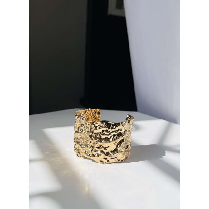 Glossy Textured Bangle