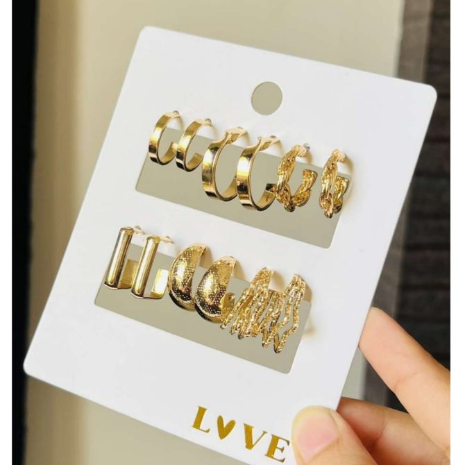 Twisted Earrings Combo (₹22 Per Pair)