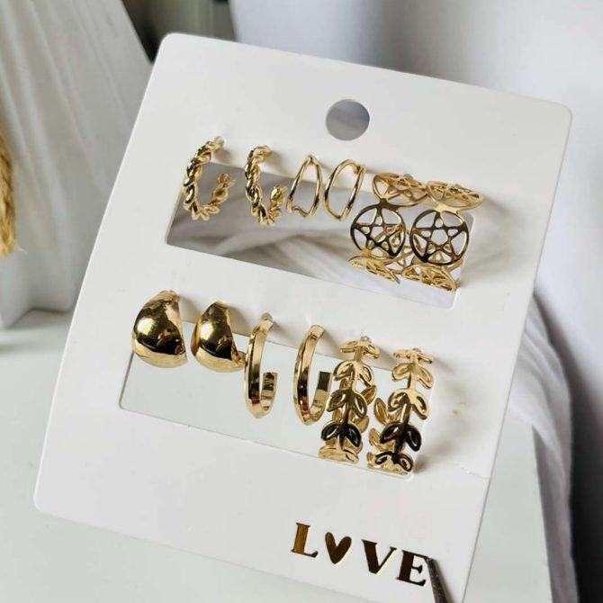 Audrey Earrings Combo (₹20 Per Pair)