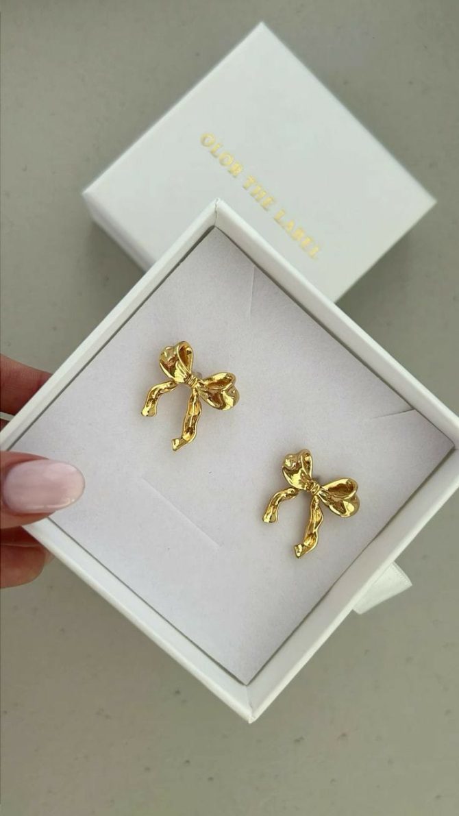Twisted Bow Earrings - Image 2