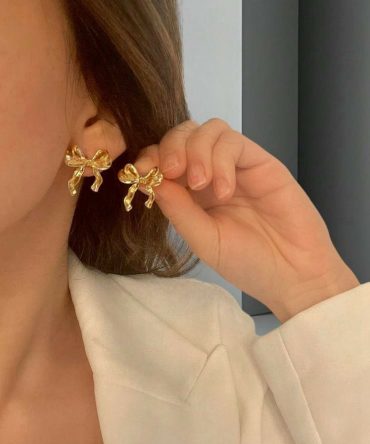 Twisted Bow Earrings