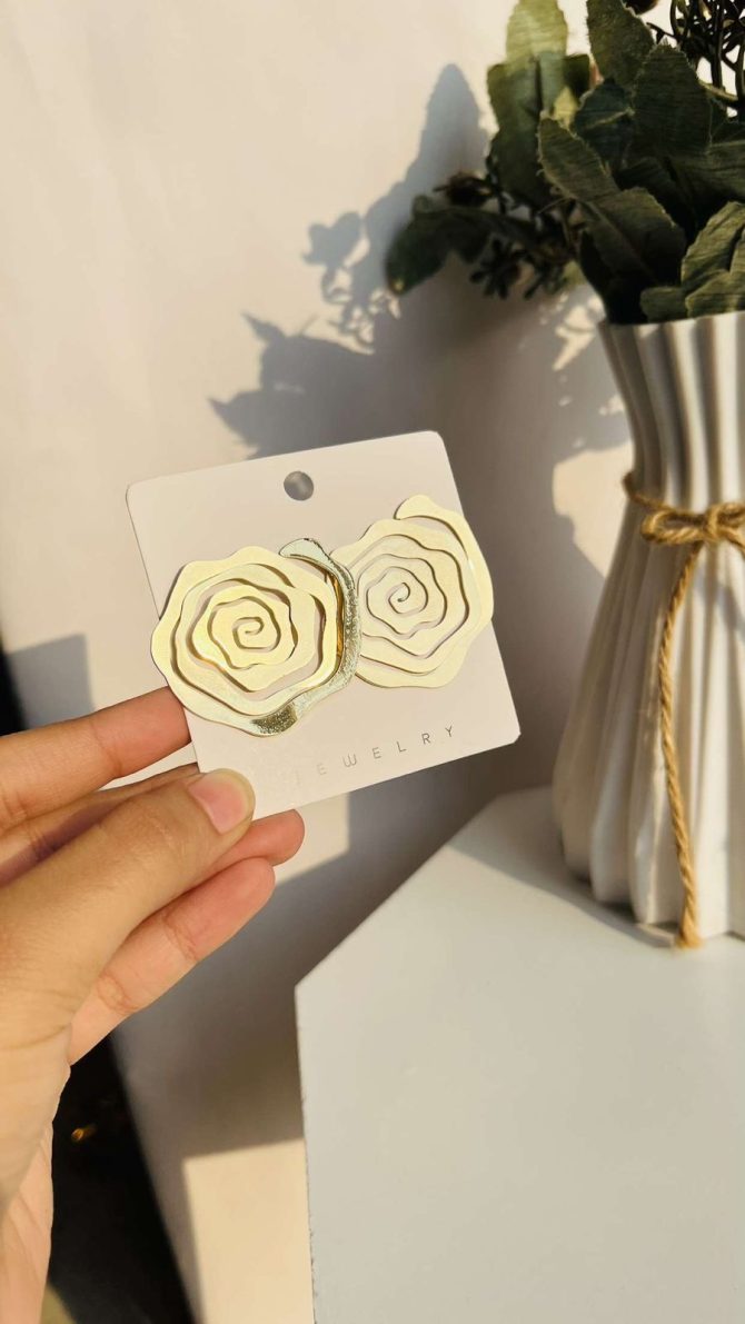 Golden Rose Earrings