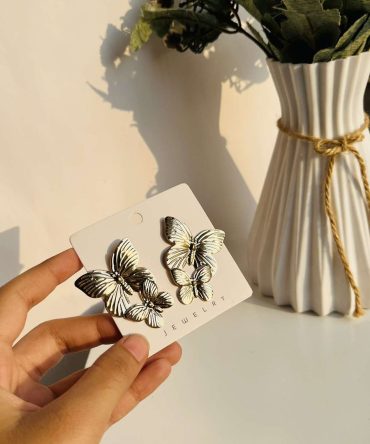 Dual Butterfly Earrings