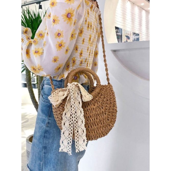 Bow Bucket Handbag/Sling - Image 2