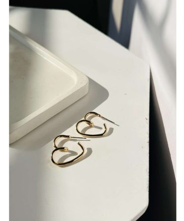 Open Heart Earrings