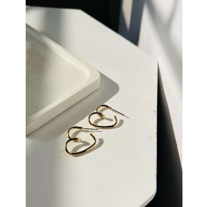 Open Heart Earrings