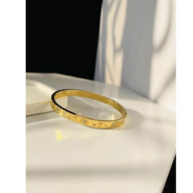 Minimalist Diamonds Bracelet~ Anti Tarnish - Image 2