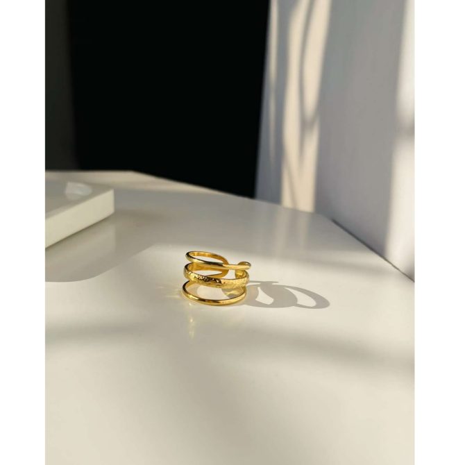Golden Chunky Rings
