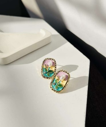 Multicolor Tulip Earrings
