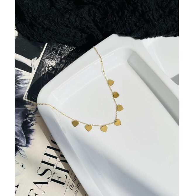 Multi Hearts Necklace~ Anti Tarnish