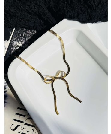 Bow Snake Chain~ Anti Tarnish