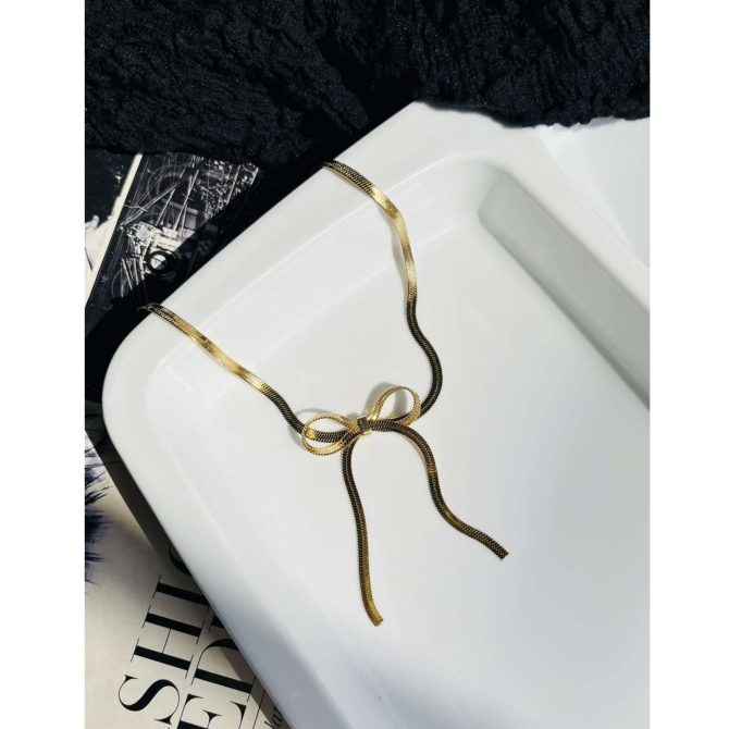 Bow Snake Chain~ Anti Tarnish