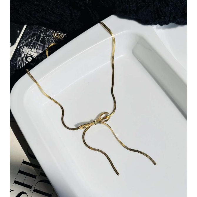 Bow Sleek Chain~ Anti Tarnish