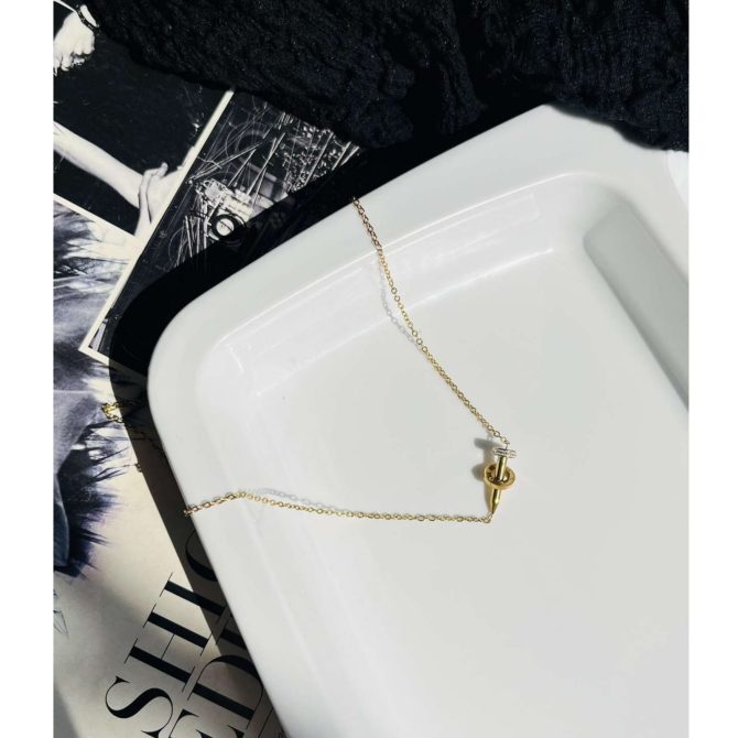 Nail Band Necklace~ Anti Tarnish