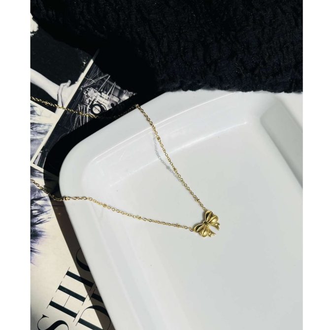 Cute Bow Necklace~ Anti Tarnish