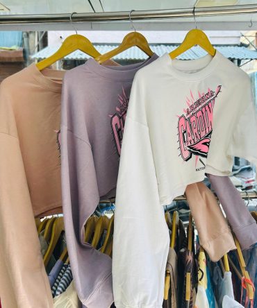 Baggy Full sleeves Crop T-Shirt