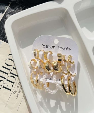Hailey Hoops Earrings Combo (₹20 Per Pair)