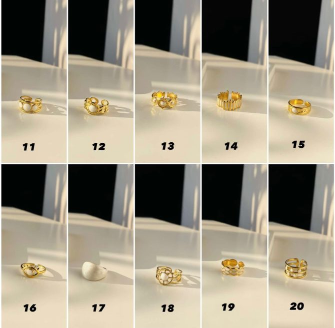 Stellar White Rings~ Anti Tarnish - Image 3