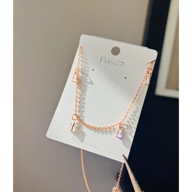 Multi Diamonds Necklace~ Square - Image 2