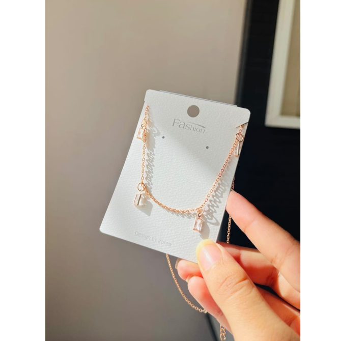 Multi Diamonds Necklace~ Square