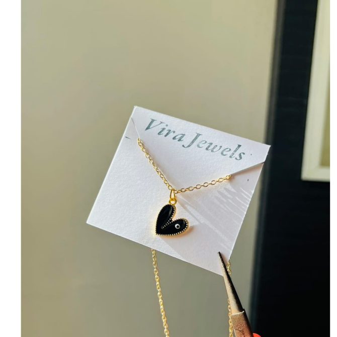 Heart Evil Eye Necklace