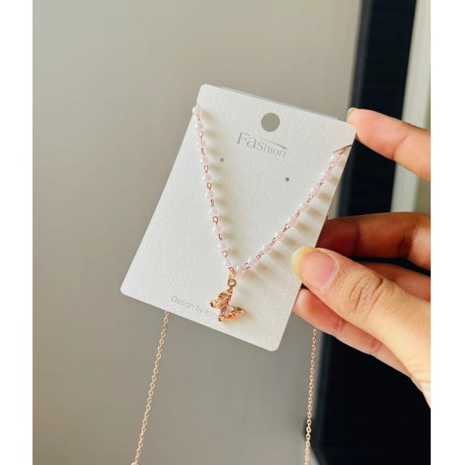 Pearl Butterfly Necklace