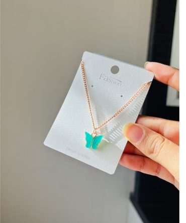 Green Butterfly Necklace