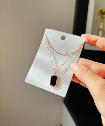 Two Layer Tiffany Black Necklace