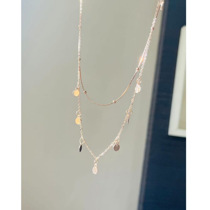 Two Layer Coins Necklace - Image 2