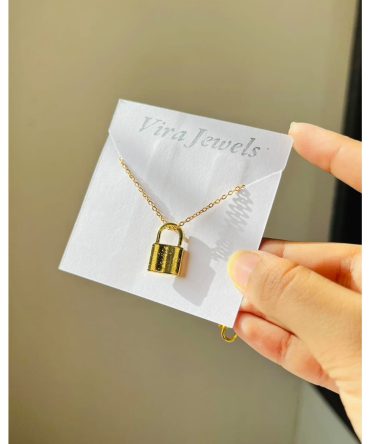 Golden Lock Necklace