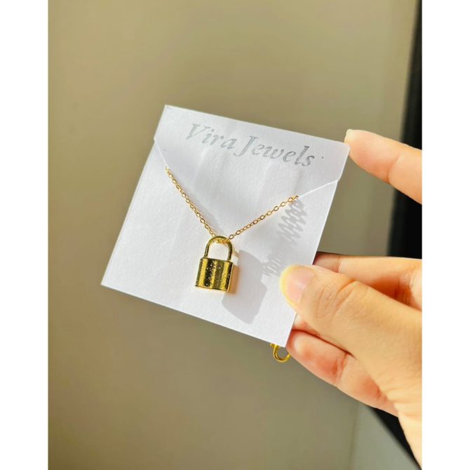 Golden Lock Necklace