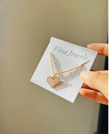 Pink Heart Necklace