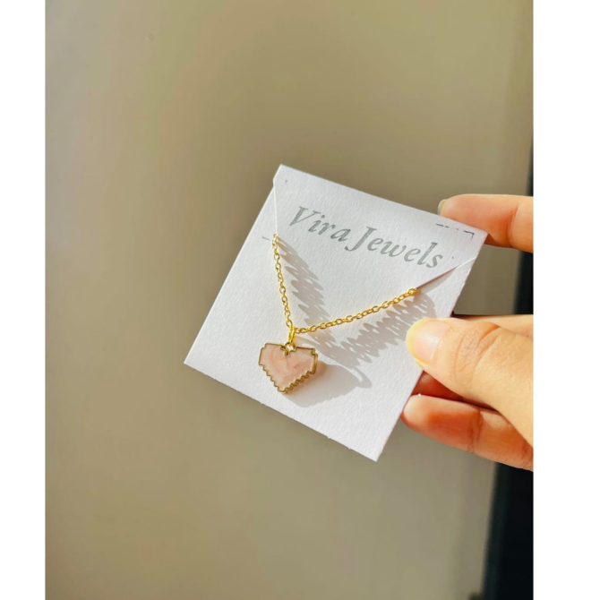 Pink Heart Necklace