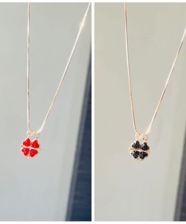 Dual Side Clover Necklace