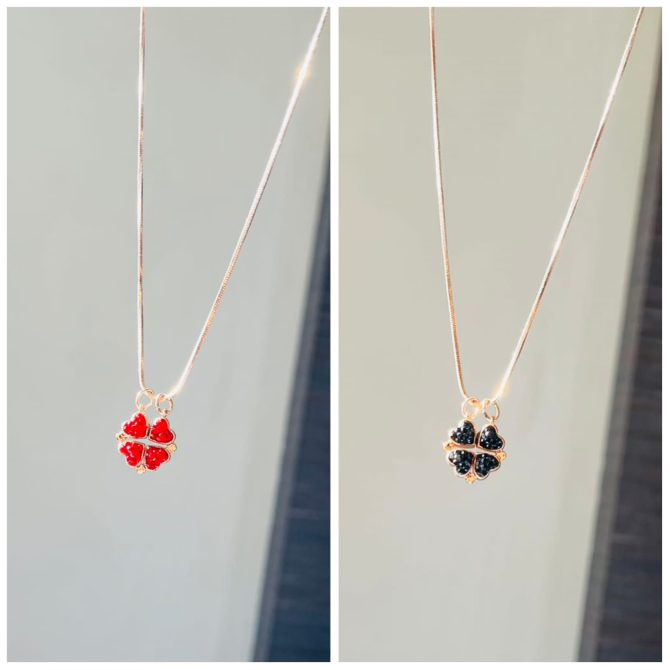 Dual Side Clover Necklace