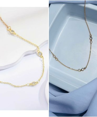 Golden Linked Chain Necklace