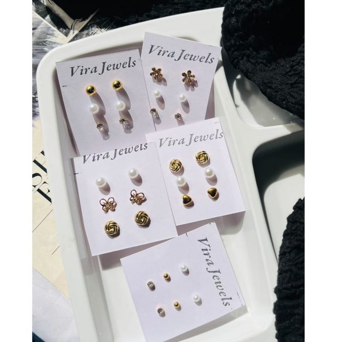 Trio Studs Card (₹8 Per Pair) - Image 2