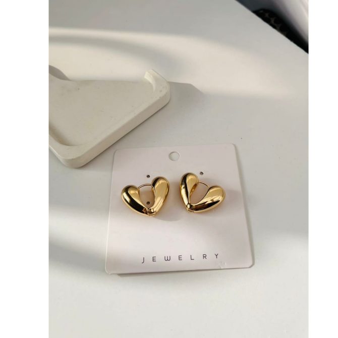 Poppy Heart Earrings