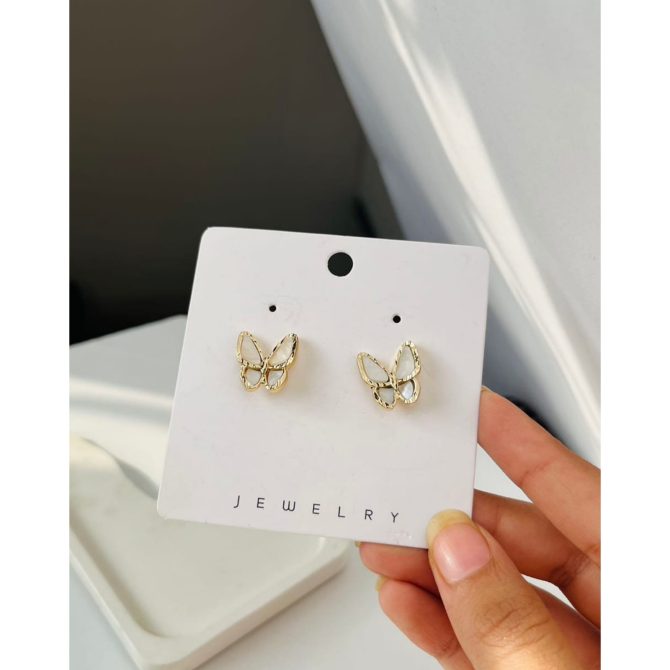 Golden Butterfly Earrings